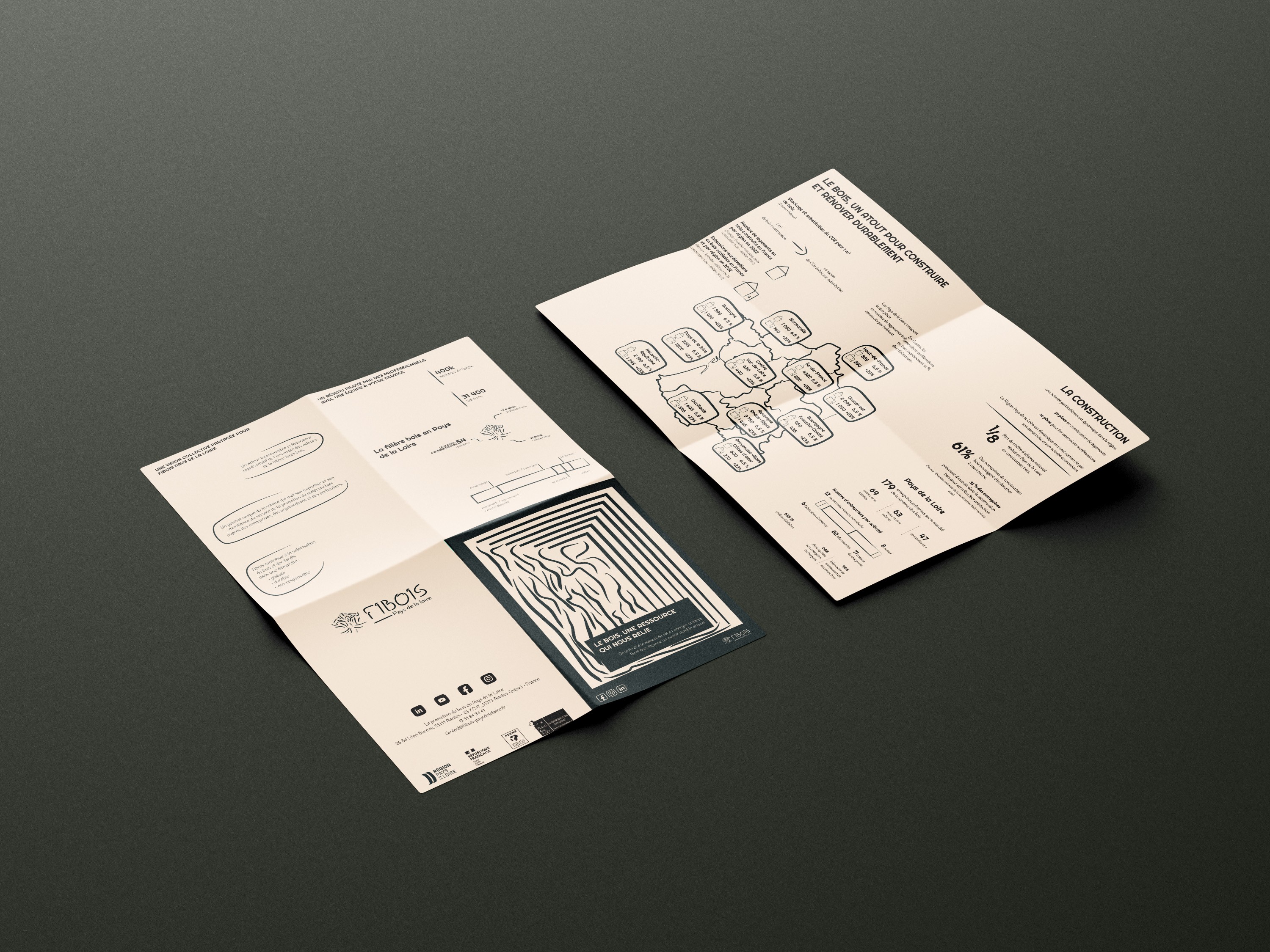 Graphic depicting a color palette of Stone Brown, Dark Navy, Beige, and Cream White along with corresponding hex color codes.