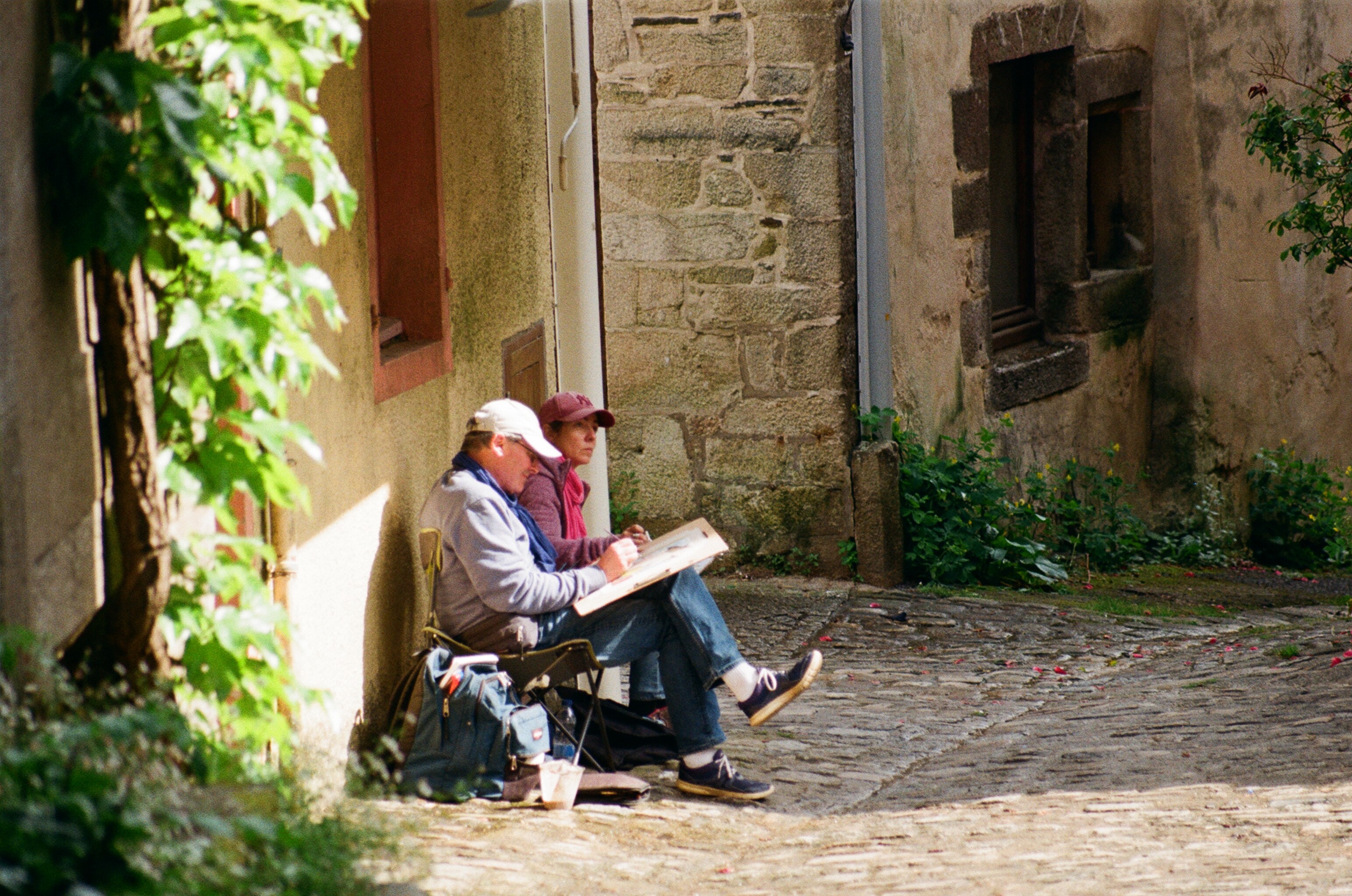 Graphic of a close up of a website depicting an Our Projects page with sample project names and dates.